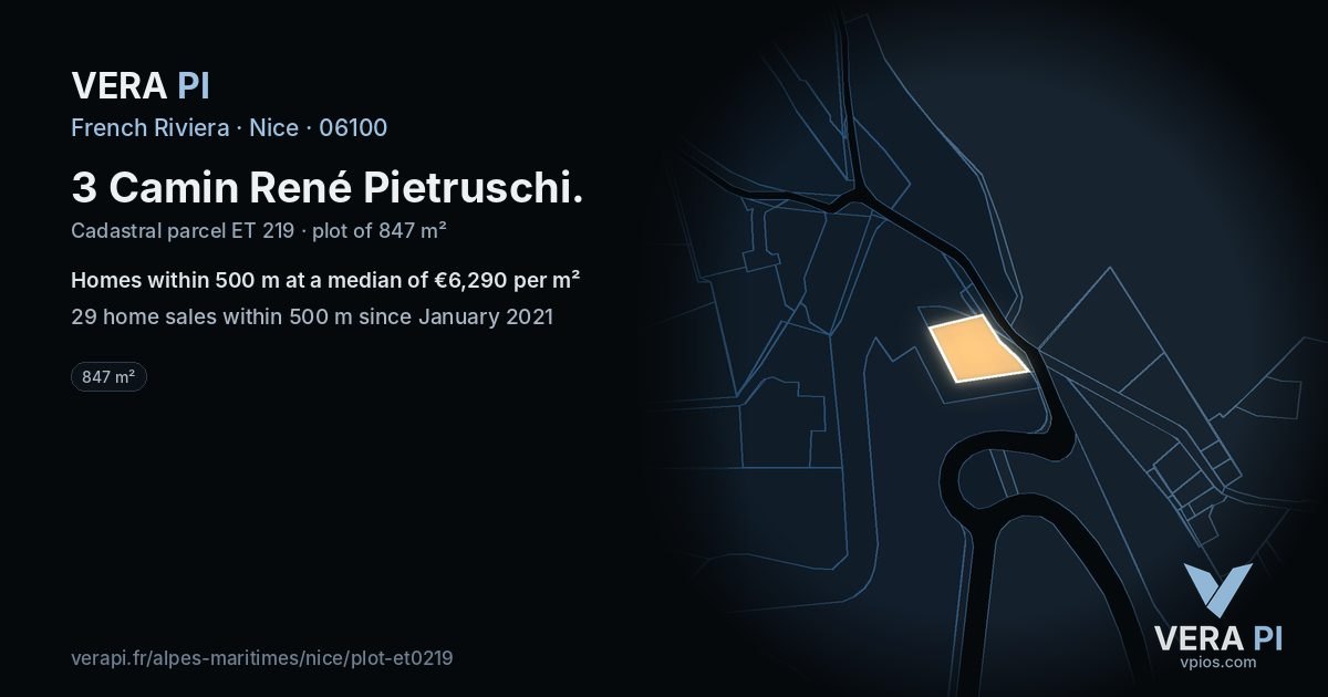 3 Camin René Pietruschi, Nice at night – the plot lit, the parcels around coloured by the prices near them