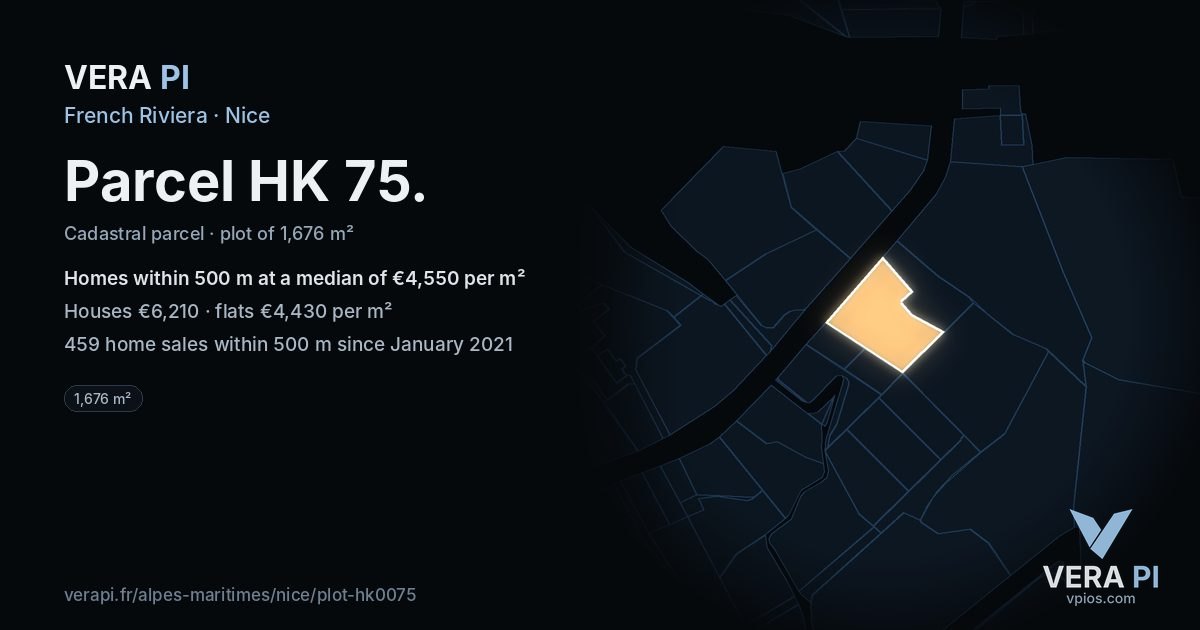 Parcel HK 75, Nice at night – the plot lit, the parcels around coloured by the prices near them