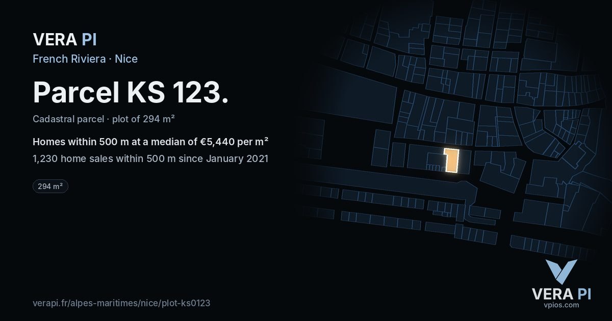 Parcel KS 123, Nice at night – the plot lit, the parcels around coloured by the prices near them