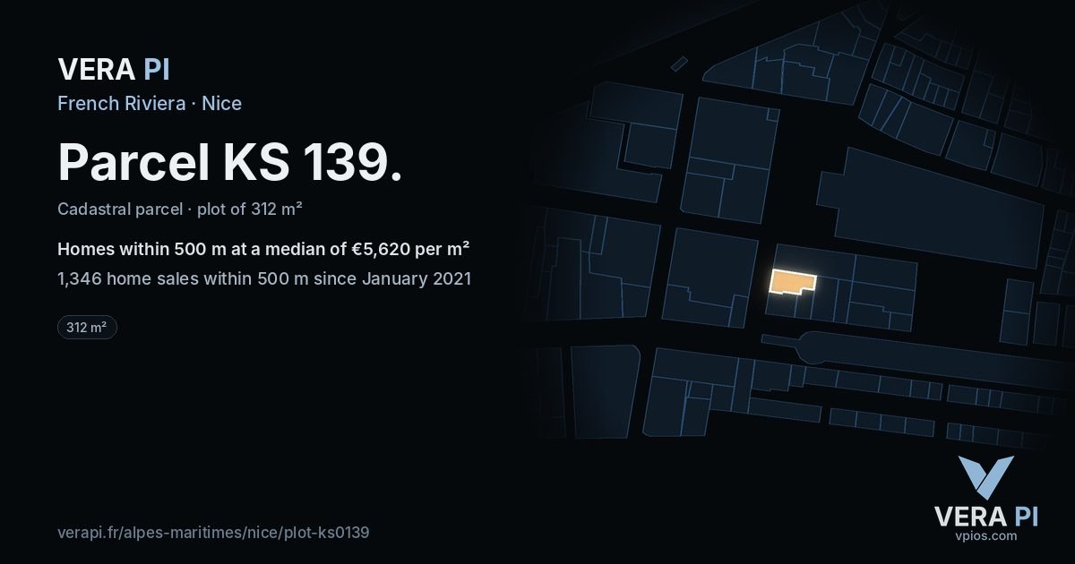 Parcel KS 139, Nice at night – the plot lit, the parcels around coloured by the prices near them