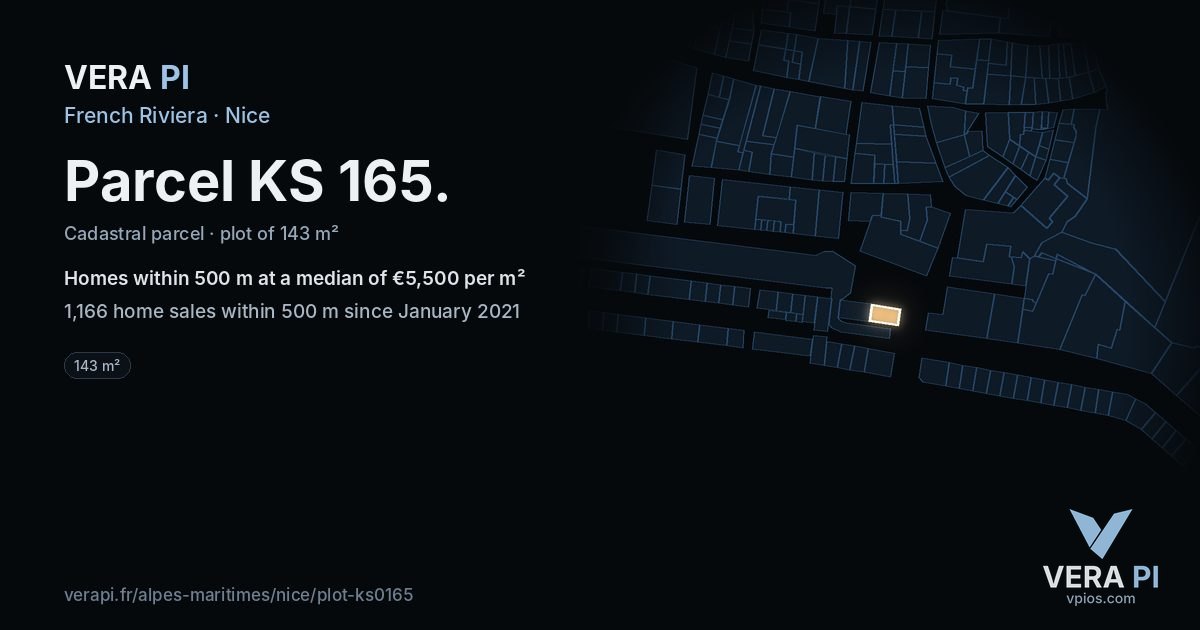 Parcel KS 165, Nice at night – the plot lit, the parcels around coloured by the prices near them