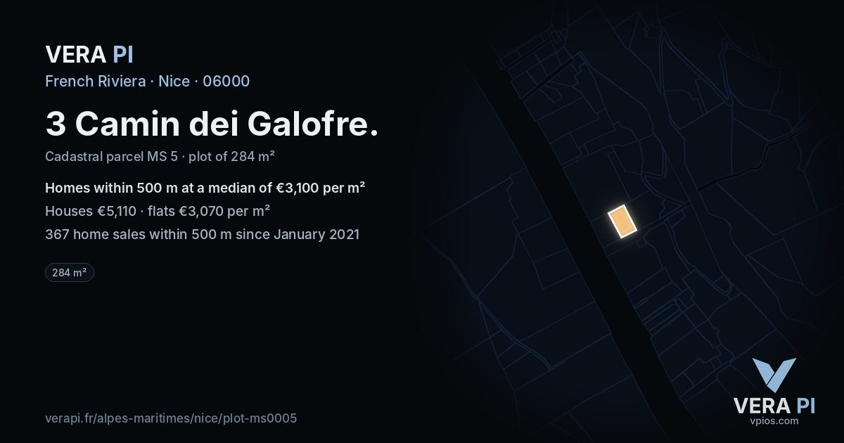 3 Camin dei Galofre, Nice at night – the plot lit, the parcels around coloured by the prices near them