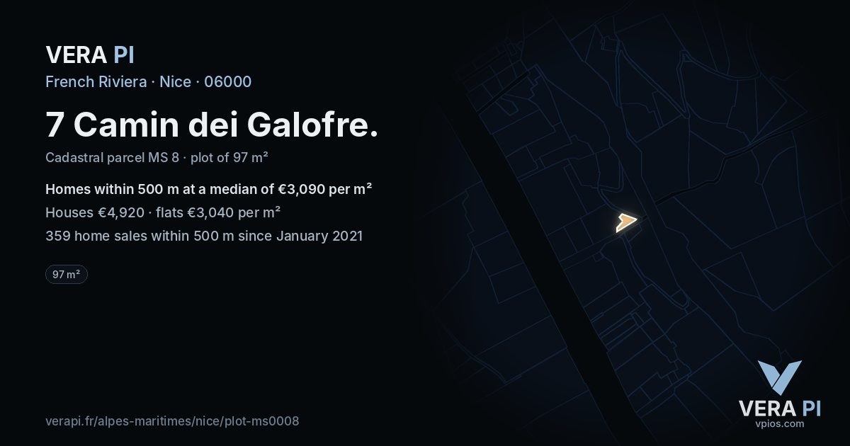 7 Camin dei Galofre, Nice at night – the plot lit, the parcels around coloured by the prices near them