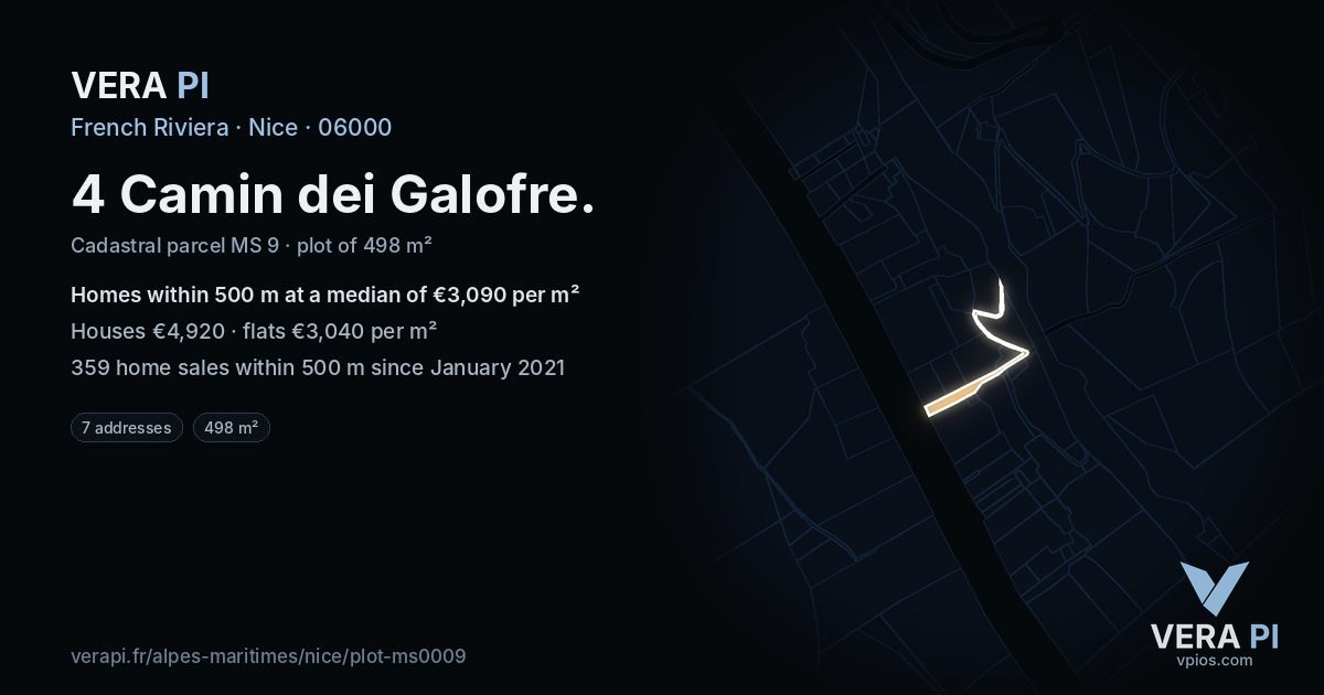 4 Camin dei Galofre, Nice at night – the plot lit, the parcels around coloured by the prices near them