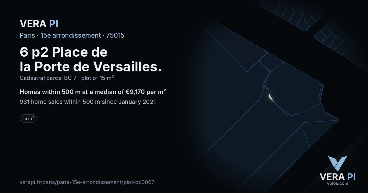 6 p2 Place de la Porte de Versailles, 15e arrondissement at night – the plot lit, the parcels around coloured by the prices near them