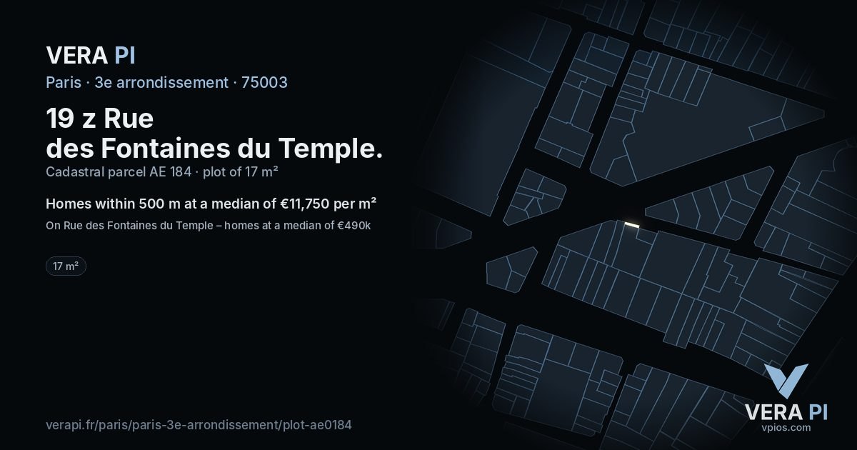 19 z Rue des Fontaines du Temple, 3e arrondissement at night – the plot lit, the parcels around coloured by the prices near them