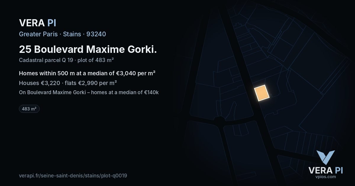 25 Boulevard Maxime Gorki, Stains at night – the plot lit, the parcels around coloured by the prices near them