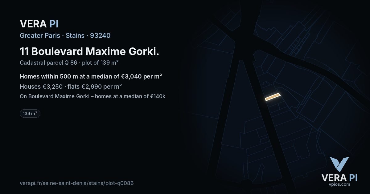 11 Boulevard Maxime Gorki, Stains at night – the plot lit, the parcels around coloured by the prices near them