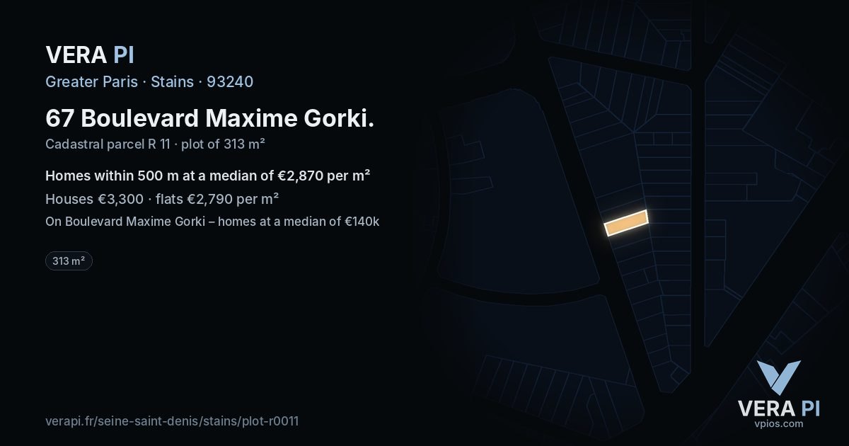67 Boulevard Maxime Gorki, Stains at night – the plot lit, the parcels around coloured by the prices near them