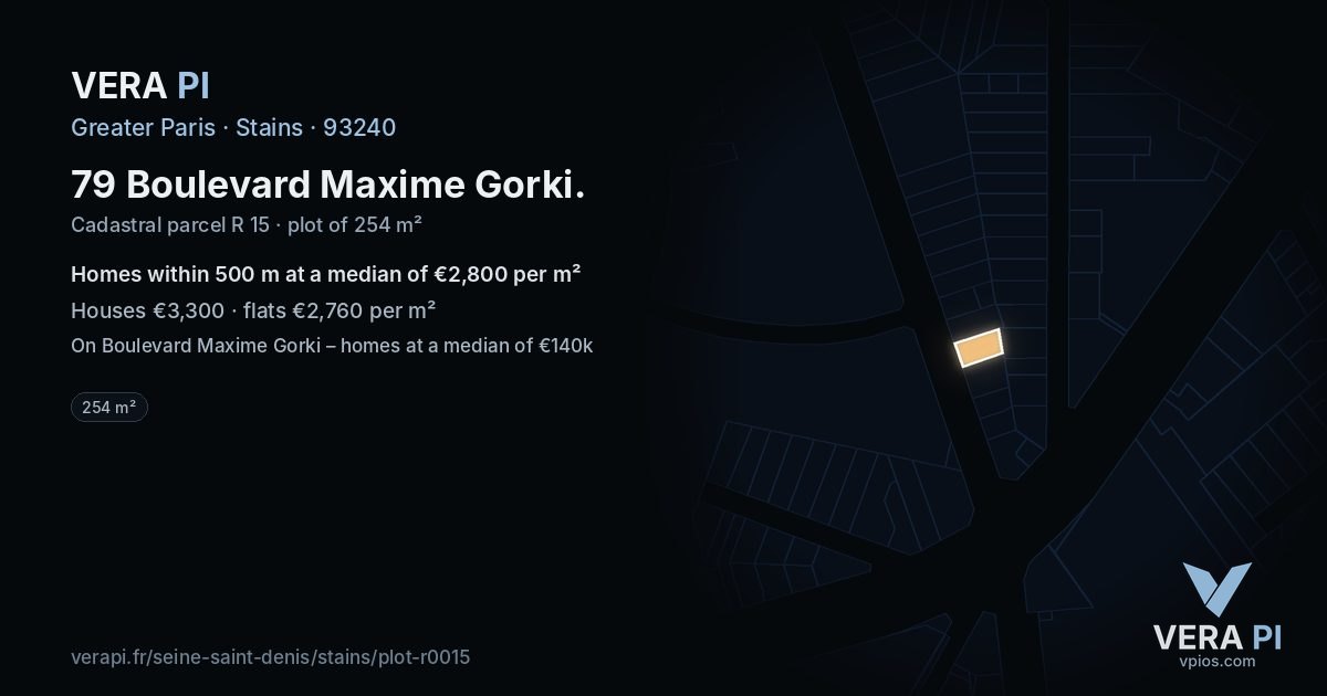 79 Boulevard Maxime Gorki, Stains at night – the plot lit, the parcels around coloured by the prices near them