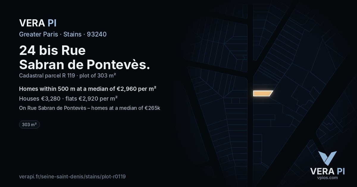 24 bis Rue Sabran de Pontevès, Stains at night – the plot lit, the parcels around coloured by the prices near them