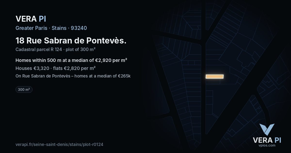 18 Rue Sabran de Pontevès, Stains at night – the plot lit, the parcels around coloured by the prices near them