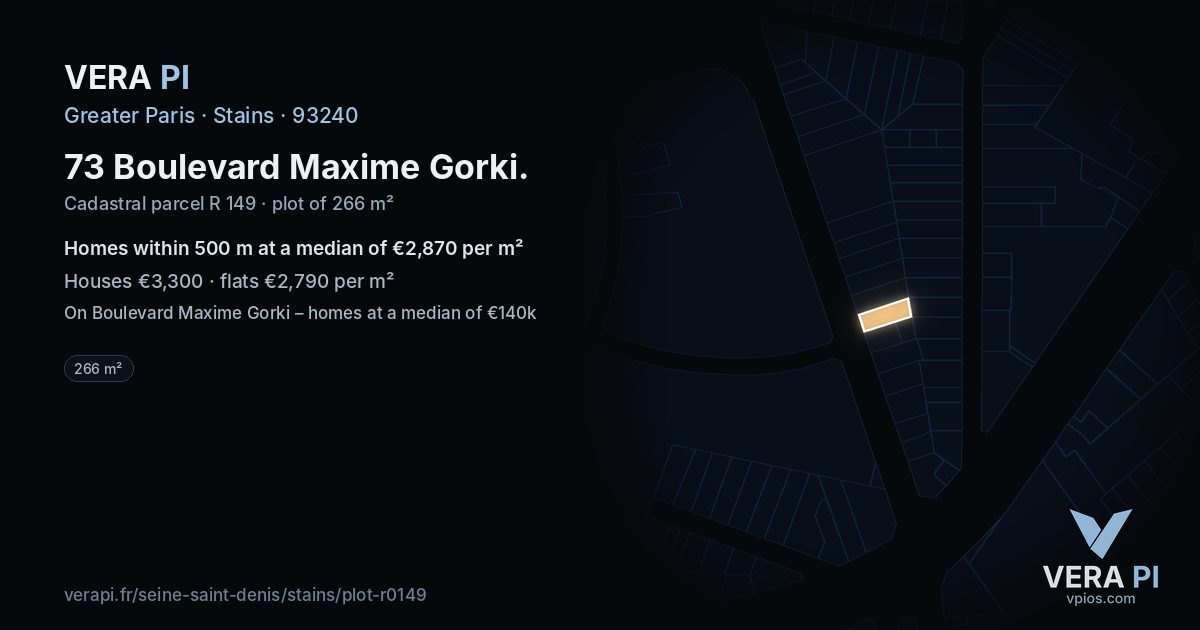 73 Boulevard Maxime Gorki, Stains at night – the plot lit, the parcels around coloured by the prices near them