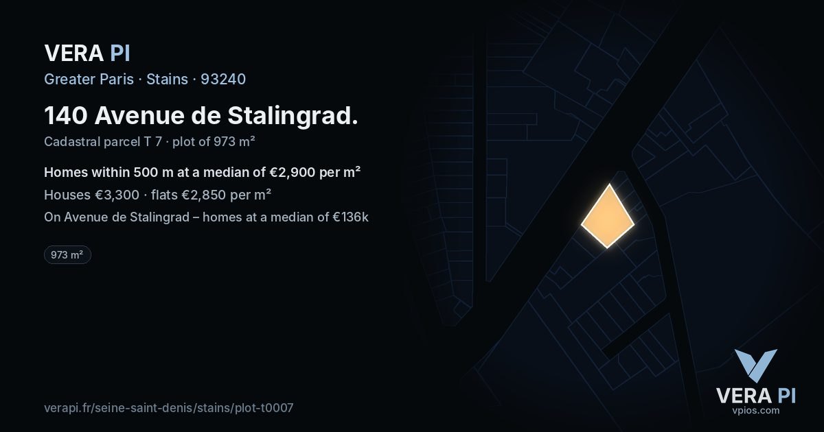 140 Avenue de Stalingrad, Stains at night – the plot lit, the parcels around coloured by the prices near them