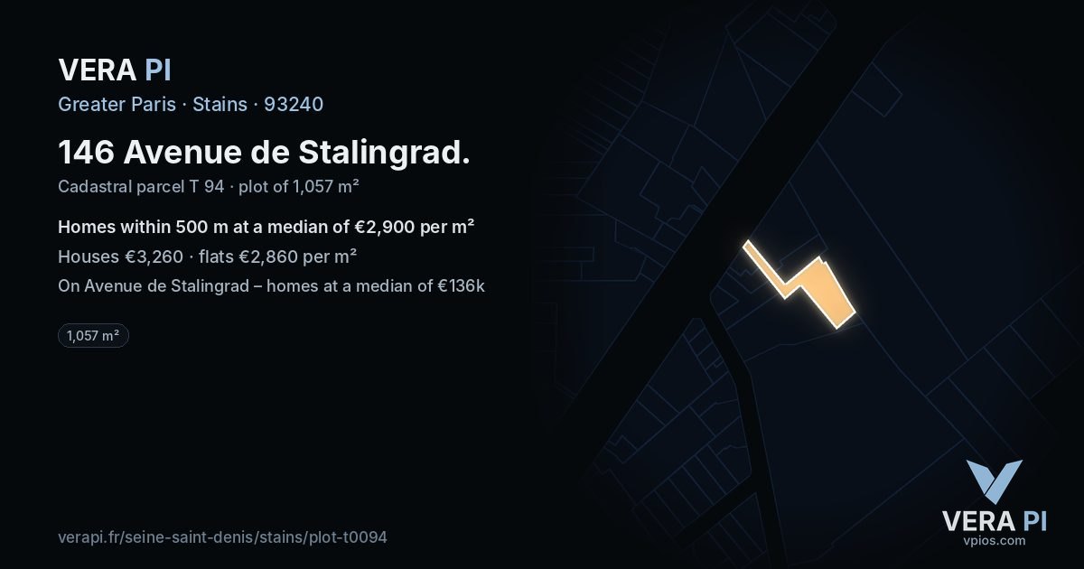 146 Avenue de Stalingrad, Stains at night – the plot lit, the parcels around coloured by the prices near them